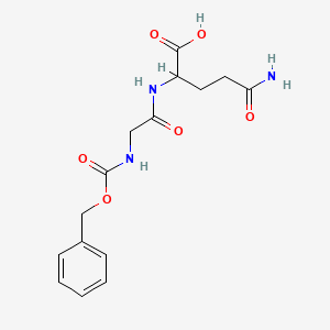 molecular formula C15H19N3O6 B12323954 N-Cbz-glycyl-L-glutamine 