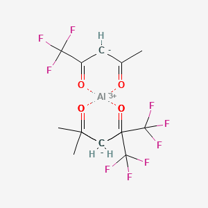 molecular formula C15H12AlF9O6 B12324006 aluminum;1,1,1-trifluoropentane-2,4-dione 