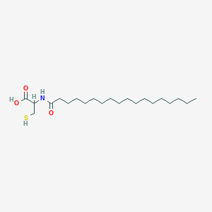 molecular formula C21H41NO3S B12324023 L-Cysteine, N-(1-oxooctadecyl)-, hydrochloride 