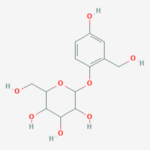 molecular formula C13H18O8 B12324087 2-[4-hydroxy-2-(hydroxymethyl)phenoxy]-6-(hydroxymethyl)oxane-3,4,5-triol 