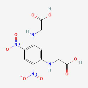 molecular formula C10H10N4O8 B1232417 Dnp-digly CAS No. 56224-80-7