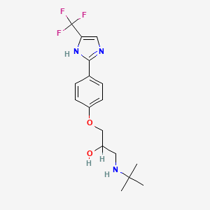2-Propanol, 1-((1,1-dimethylethyl)amino)-3-(4-(4-(trifluoromethyl)-1H-imidazol-2-yl)phenoxy)-
