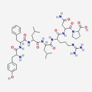 molecular formula C45H67N11O10 B12324213 H-Tyr-phe-leu-leu-arg-asn-pro-OH 