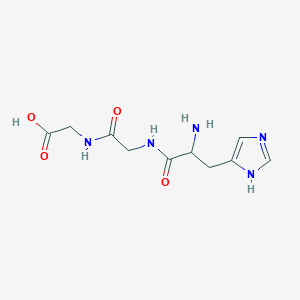 molecular formula C10H15N5O4 B12324227 H-His-Gly-Gly-OH CAS No. 29152-93-0