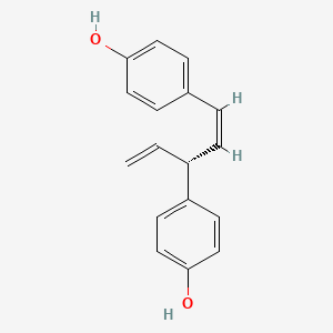 molecular formula C17H16O2 B1232429 (-)-Nyasol 