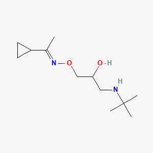 molecular formula C12H24N2O2 B1232430 Falintolol CAS No. 90581-63-8