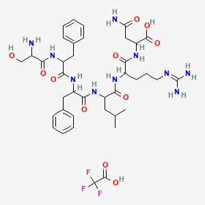 molecular formula C39H55F3N10O11 B12324350 H-DL-Ser-DL-Phe-DL-Phe-DL-Leu-DL-Arg-DL-Asn-OH.TFA 