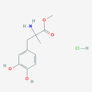 molecular formula C11H16ClNO4 B12324357 a-Methyldopa methyl ester hydrochloride salt 