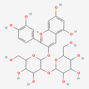 molecular formula C27H31O16+ B12324371 Cyanidin-3-O-sophoroside 