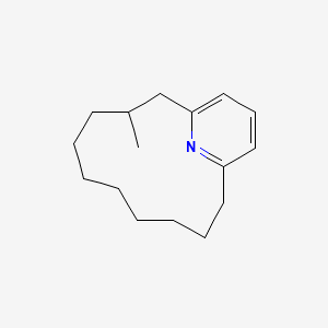 molecular formula C16H25N B1232439 3-Methyl-16-azabicyclo[10.3.1]hexadeca-1(16),12,14-triene 