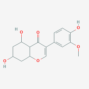 molecular formula C16H18O6 B12324441 5,7-dihydroxy-3-(4-hydroxy-3-methoxyphenyl)-4H-1-benzopyran-4-one 