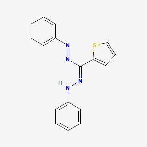 molecular formula C17H14N4S B12324445 N'-anilino-N-phenyliminothiophene-2-carboximidamide 