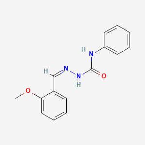 molecular formula C15H15N3O2 B1232451 1-(2-Methoxybenzylidene)-4-phenylsemicarbazide 