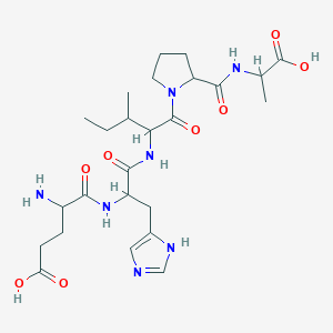 molecular formula C25H39N7O8 B12324520 H-DL-Glu-DL-His-DL-xiIle-DL-Pro-DL-Ala-OH 