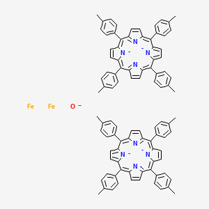 molecular formula C96H72Fe2N8O-6 B12324526 mu-oxo-bis(5,10,15,20-tetrakis(4-methylphenyl)porphinato Iron) 
