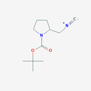molecular formula C11H18N2O2 B12324558 Tert-butyl 2-(isocyanomethyl)pyrrolidine-1-carboxylate 
