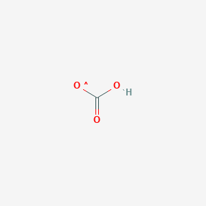 molecular formula CHO3 B1232456 (Hydroxycarbonyloxy)radical 