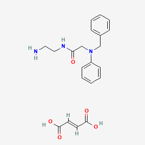 molecular formula C21H25N3O5 B12324562 N-(2-Aminoethyl)-2-(benzyl(phenyl)amino)acetamide maleate 