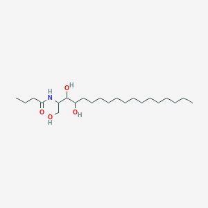 molecular formula C22H45NO4 B12324578 N-(1,3,4-trihydroxyoctadecan-2-yl)butanamide 