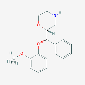 molecular formula C18H21NO3 B1232461 [11C]MeNER 