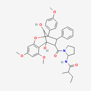 molecular formula C36H42N2O8 B12324735 Aglain C 