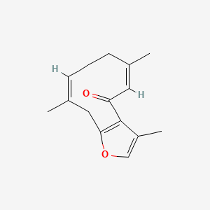 molecular formula C15H18O2 B1232476 Isofuranodienone CAS No. 24268-41-5