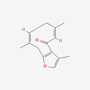 molecular formula C15H18O2 B1232476 Furanodienon CAS No. 24268-41-5