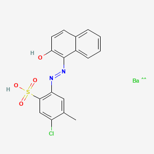 molecular formula C17H13BaClN2O4S+2 B12324769 barium(2+);5-chloro-2-[(2-hydroxynaphthalen-1-yl)diazenyl]-4-methylbenzenesulfonic acid CAS No. 6493-56-7