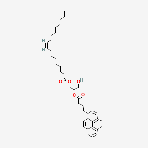 molecular formula C41H54O5 B1232477 rac-1-Oleyl-2-4-(3-pyrenyl)butanoylglycerol CAS No. 67715-91-7