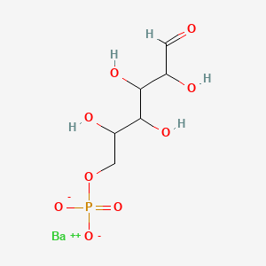 molecular formula C6H11BaO9P B12324770 Barium(2+);(2,3,4,5-tetrahydroxy-6-oxohexyl) phosphate 