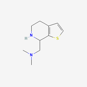molecular formula C10H16N2S B12324806 N,N-dimethyl-1-(4,5,6,7-tetrahydrothieno[2,3-c]pyridin-7-yl)methanamine 
