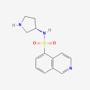 molecular formula C13H15N3O2S B12324821 N-[(3S)-pyrrolidin-3-yl]isoquinoline-5-sulfonamide 