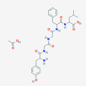 molecular formula C30H41N5O9 B12324920 H-DL-Tyr-Gly-Gly-DL-Phe-DL-Leu-OH.CH3CO2H 