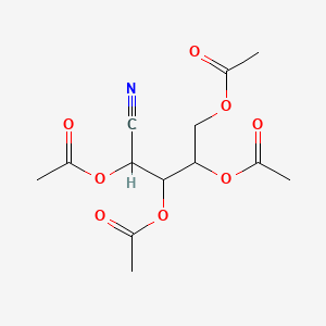 molecular formula C13H17NO8 B12324925 Lyxononitrile, 2,3,4,5-tetraacetate, d- CAS No. 25546-40-1
