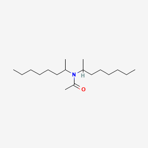 molecular formula C18H37NO B12324996 N,N-DI(1-Methyl heptyl) acetamide CAS No. 77934-47-5