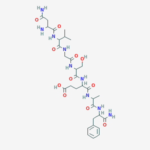 molecular formula C31H47N9O11 B12325003 H-DL-Asn-DL-Val-Gly-DL-Ser-DL-Glu-DL-Ala-DL-Phe-NH2 