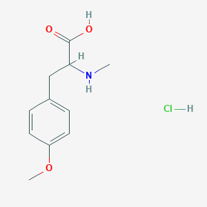 molecular formula C11H16ClNO3 B12325009 N-Me-D-Tyr(Me)-OH.HCl 