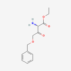 molecular formula C13H17NO4 B12325023 Homoserine, 3-oxo-O-(phenylmethyl)-, ethyl ester 