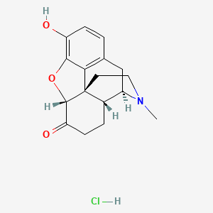 molecular formula C17H20ClNO3 B1232504 Hydromorphone hydrochloride CAS No. 71-68-1