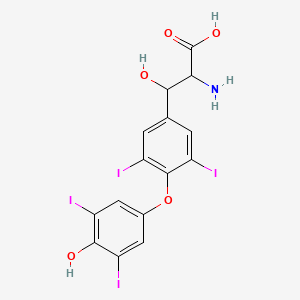 molecular formula C15H11I4NO5 B12325051 ss-Hydroxy-thyroxine 