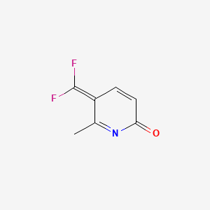 molecular formula C7H5F2NO B12325052 2(1H)-Pyridinone, 5-(difluoromethyl)-6-methyl- 