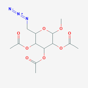 molecular formula C13H19N3O8 B12325062 Methyl 2,3,4-tri-O-acetyl-6-azido-6-deoxy-a-D-glucopyranoside 