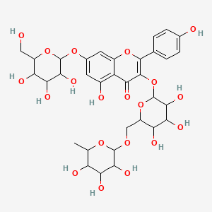 molecular formula C33H40O20 B12325102 Kaempferol 7-galactoside 3-rutinoside CAS No. 111137-46-3