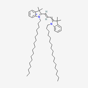 molecular formula C59H97N2+ B1232514 3,3'-Dioctadecylindocarbocyanine CAS No. 40957-95-7