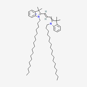 2-(3-(1,3-Dihydro-3,3-dimethyl-1-octadecyl-2H-indol-2-ylidene)-1-propenyl)-3,3-dimethyl-1-octadecyl-3H-indolium