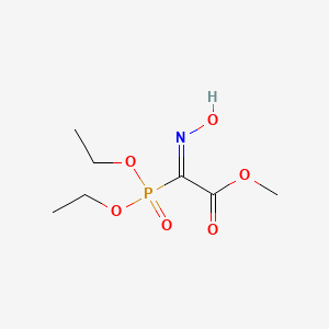 molecular formula C7H14NO6P B12325141 Diethyl (hydroxyimino-methoxycarbonyl-methyl)phosphonate 