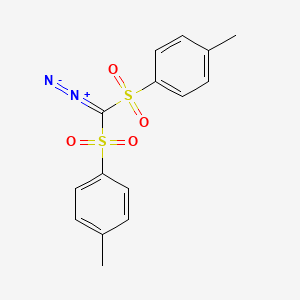 molecular formula C15H14N2O4S2 B12325165 Bis(P-toluenesulfonyl)diazomethane 