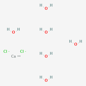 molecular formula CaCl2H12O6 B1232521 Calcium chloride hexahydrate 