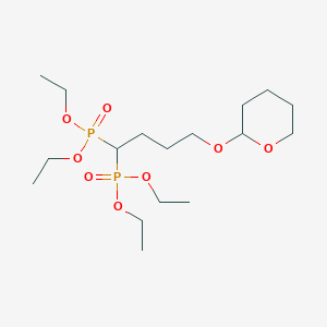 molecular formula C17H36O8P2 B12325213 Tetraethyl(o-tetrahydropyranyl-propylidene)bisphosphonate 