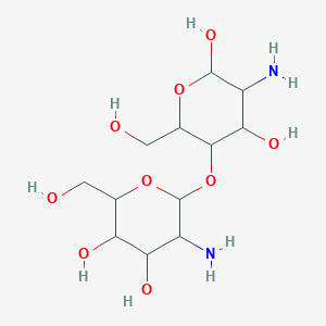 molecular formula C12H24N2O9 B12325240 Chitosan, 2-hydroxypropanoate (ester) 